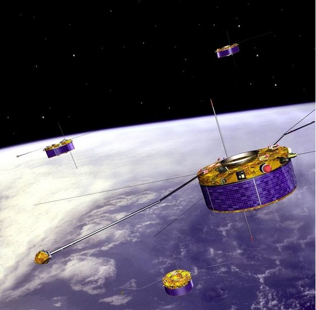 Foto 1: Misión Cluster de 4 satélites