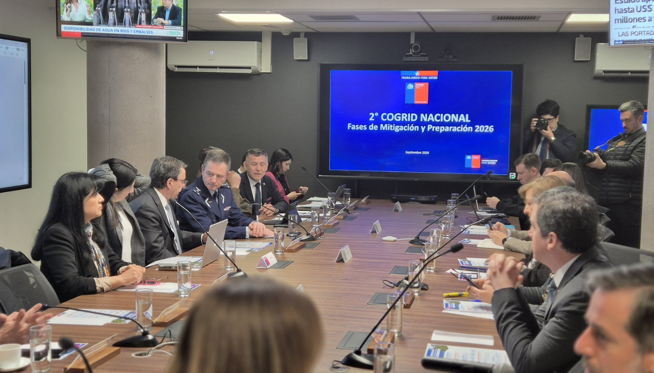 Autoridades y representantes de distintos organismos participaron en el 2° COGRID Nacional de las Fases de Mitigación y Preparación 2026, instancia en la que se analizaron los principales riesgos y medidas preventivas de cara a la próxima temporada estival. Crédito: Ministerio del Interior.