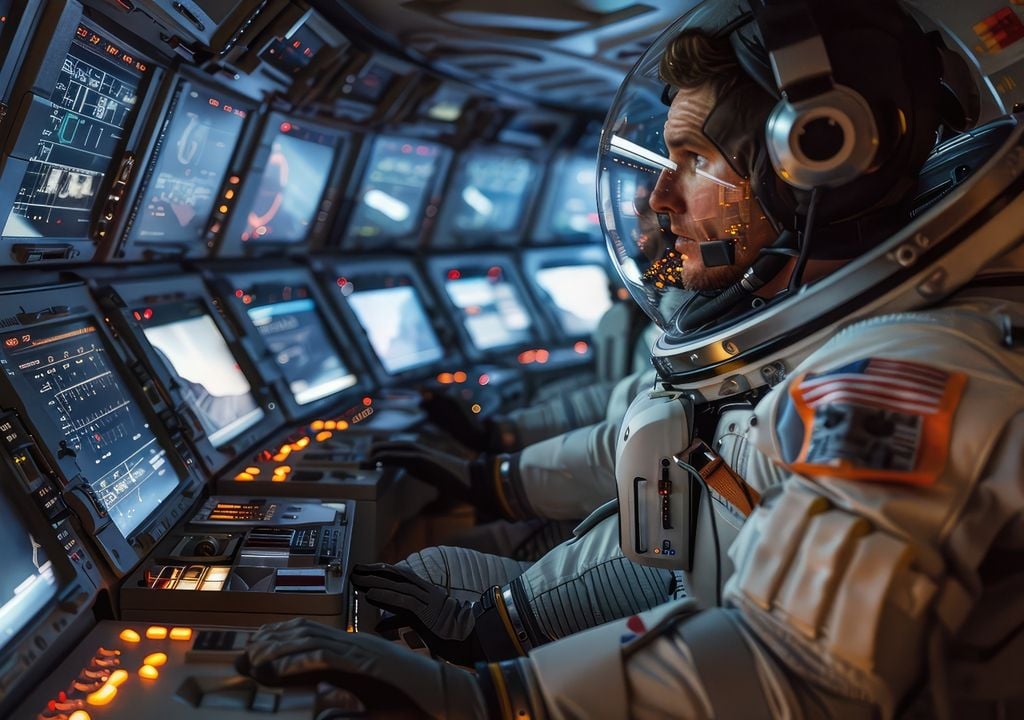 Luna nave espacial rover alunizaje