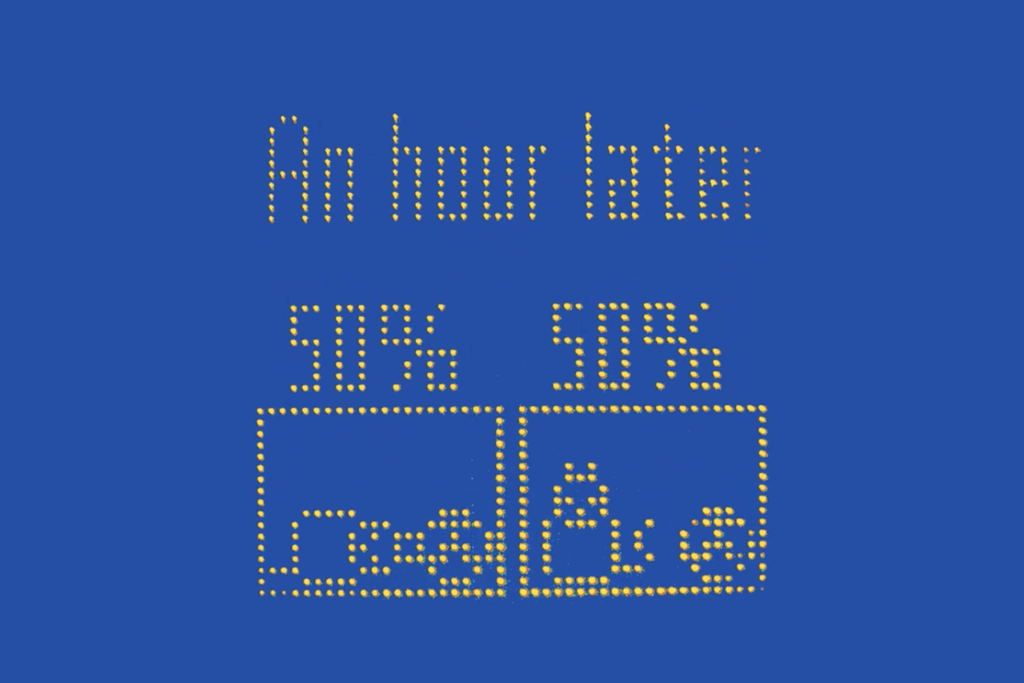 Sistemas com 2024 átomos que são rearranjados por inteligência artificial em tempo recorde é construído por pesquisadores chineses. Crédito: Lin et al. 2025