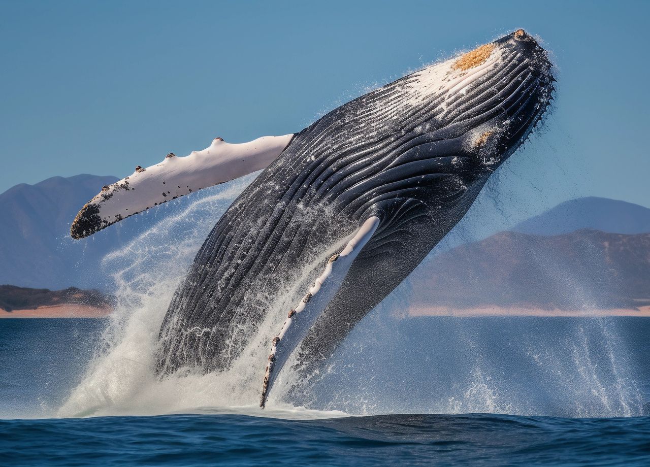 Malgré des yeux de la taille d'un ballon de foot, les baleines à bosses ont une très mauvaise vue et ne possède pas l'écholocalisation.