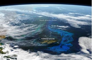 Colores electrizantes en el Atlántico Sur