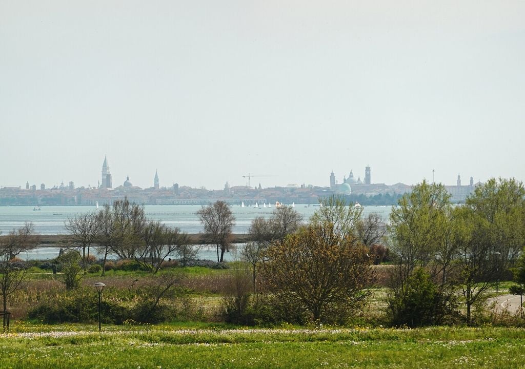 Il centro storico di Venezia visto da Parco San Giuliano