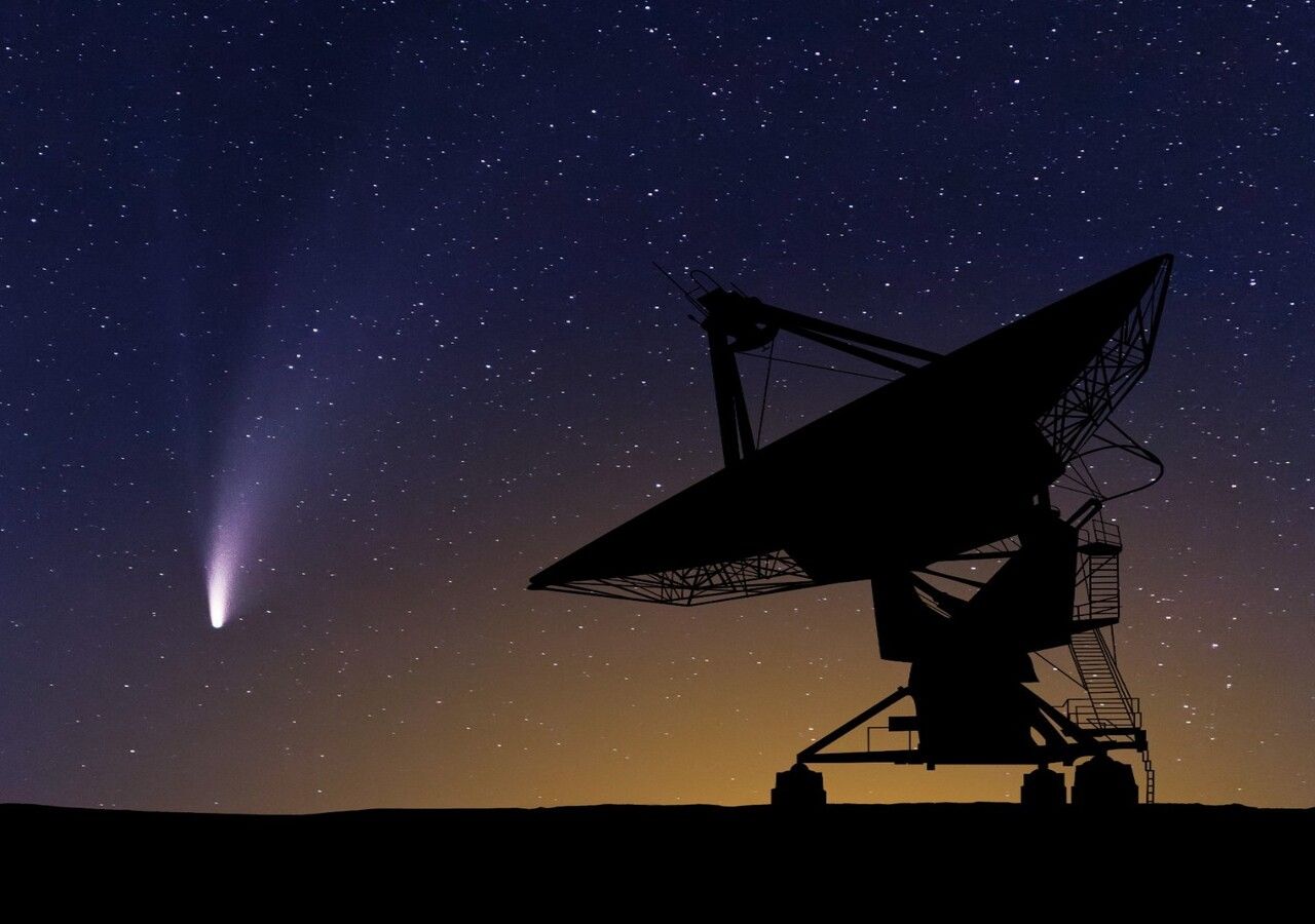 El cometa C/2022 E3 (ZTF) no se ha acercado a la Tierra desde hace 50 mil años. (Imagen: BBC Earth)