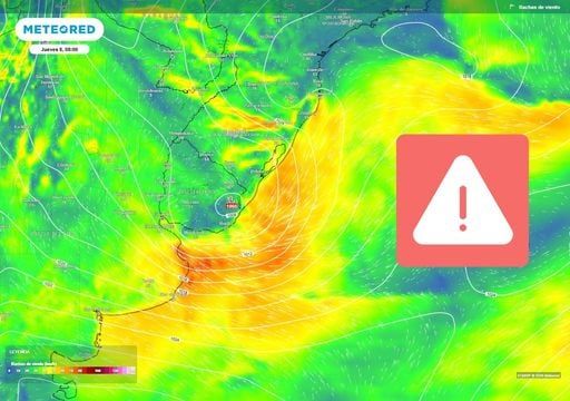 Comienza el cruce de un potente sistema de bajas presiones en Argentina: mi&eacute;rcoles 7 con m&aacute;s de medio pa&iacute;s en alerta