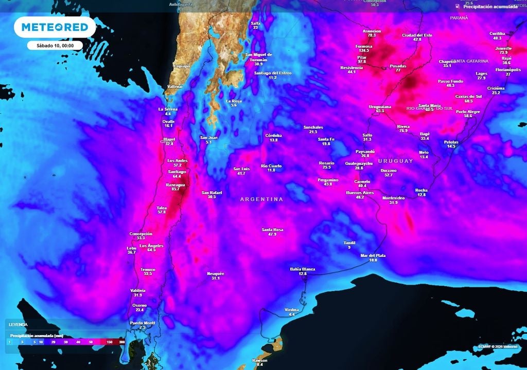 Argentina tiempo alerta clima Se esperan precipitaciones generalizadas en estas próximas 72 horas en gran parte del país.