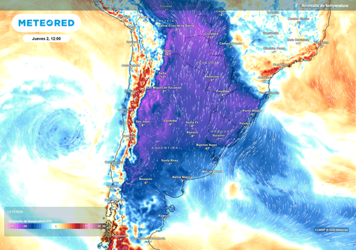 Comienza julio con fr&iacute;o extremo: las temperaturas estar&aacute;n hasta 12 &deg;C por debajo de lo normal en sectores de Argentina