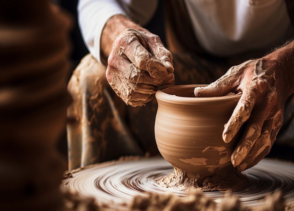 L'argile est pratique pour faire de la poterie mais bien moins pour jardiner. L'argile est pratique pour faire de la poterie mais bien moins pour jardiner.