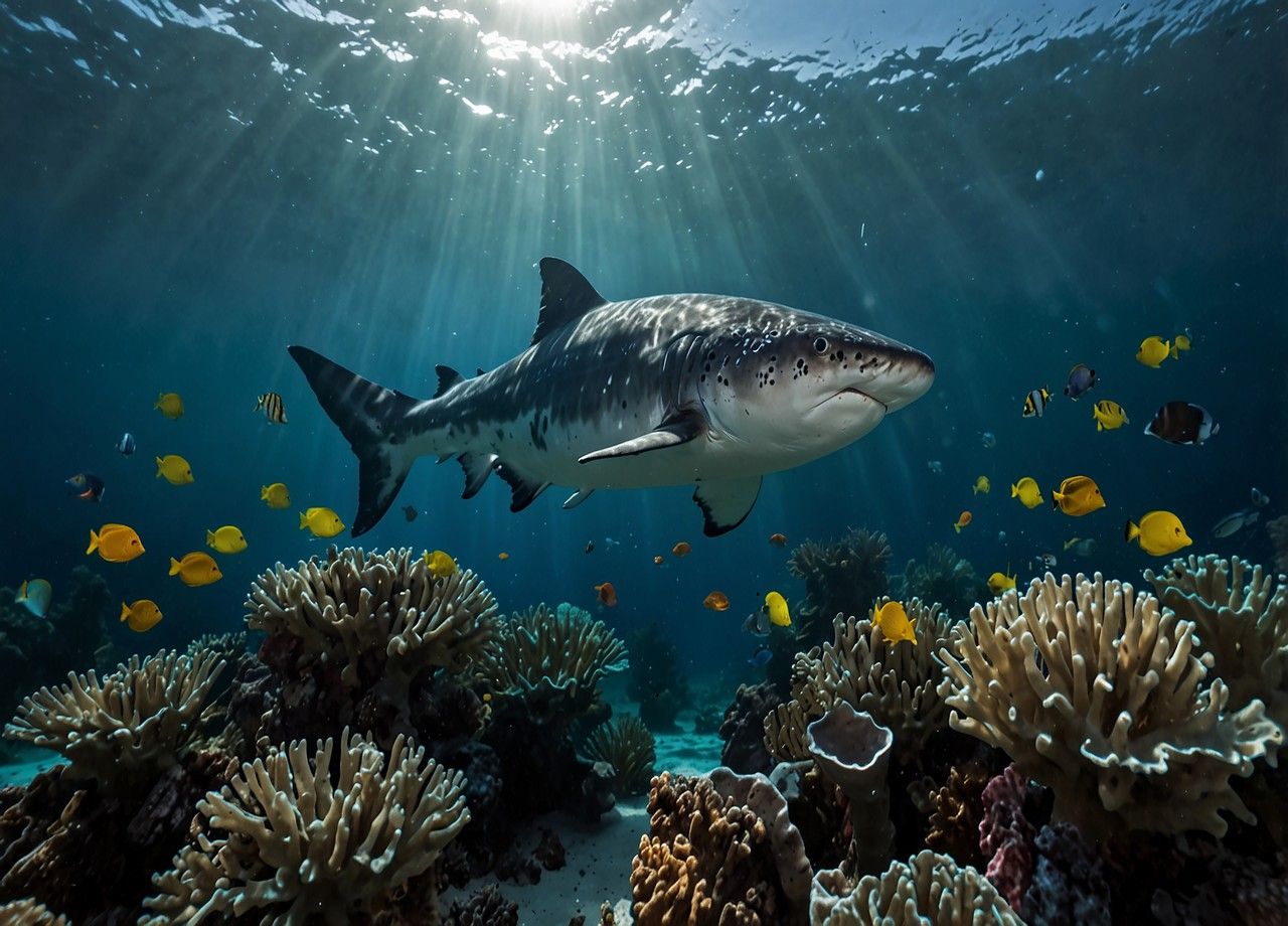 Les eaux du Sud-Est de l'Australie regorgent de requins, dont certains pourraient bien venir en aide au scientifiques cherchant à réduire la population d'oursins sur la région