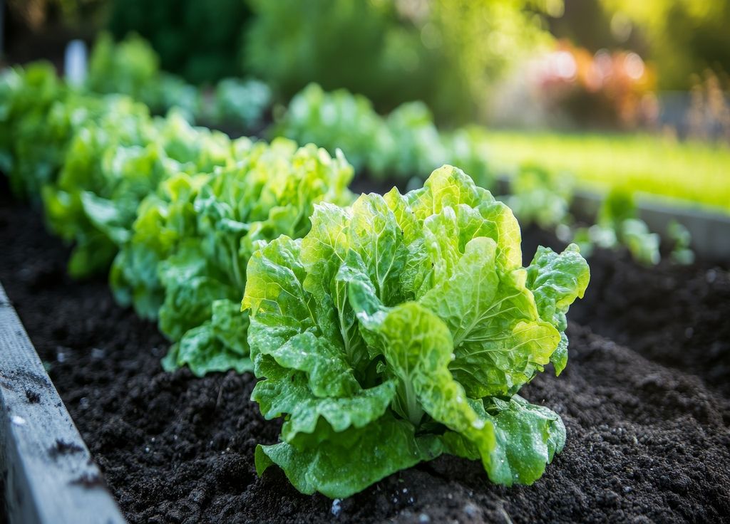 Les salades du jardin quel régal ! Régal parfois partagé avec les limaces et escargots !