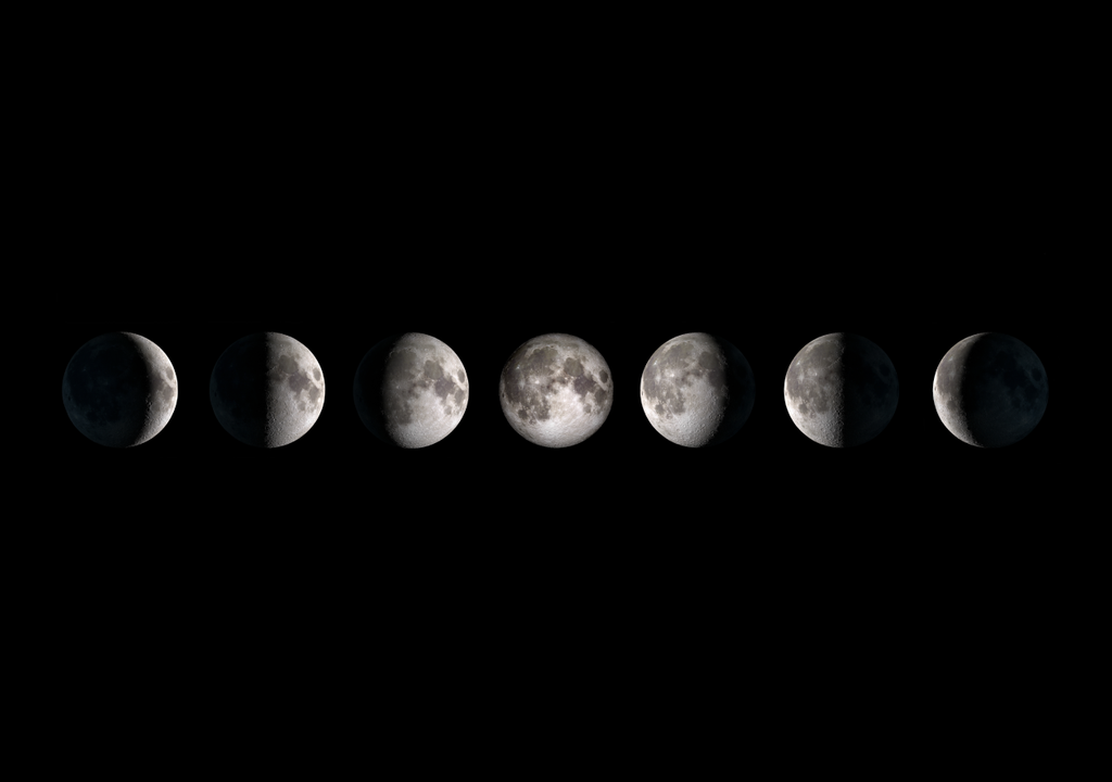 As fases da Lua As fases da Lua