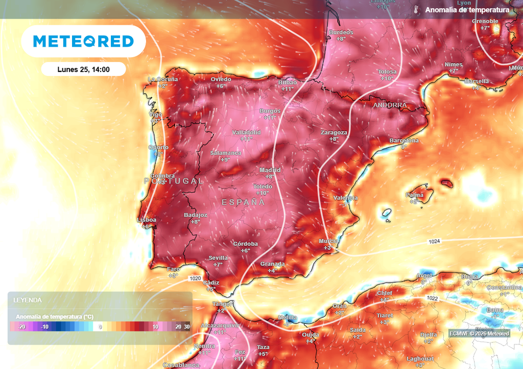 La última semana del mes acabará con temperaturas anormalmente altas para la época en casi todo el país.