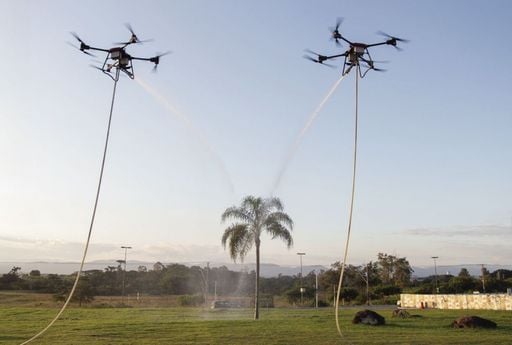 Como drones est&atilde;o ajudando a combater inc&ecirc;ndios no Brasil