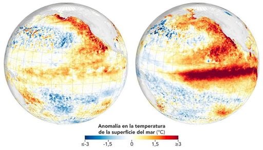 Com&oacute; El Ni&ntilde;o amenaza con alterar el clima global al calentar el oc&eacute;ano Pac&iacute;fico