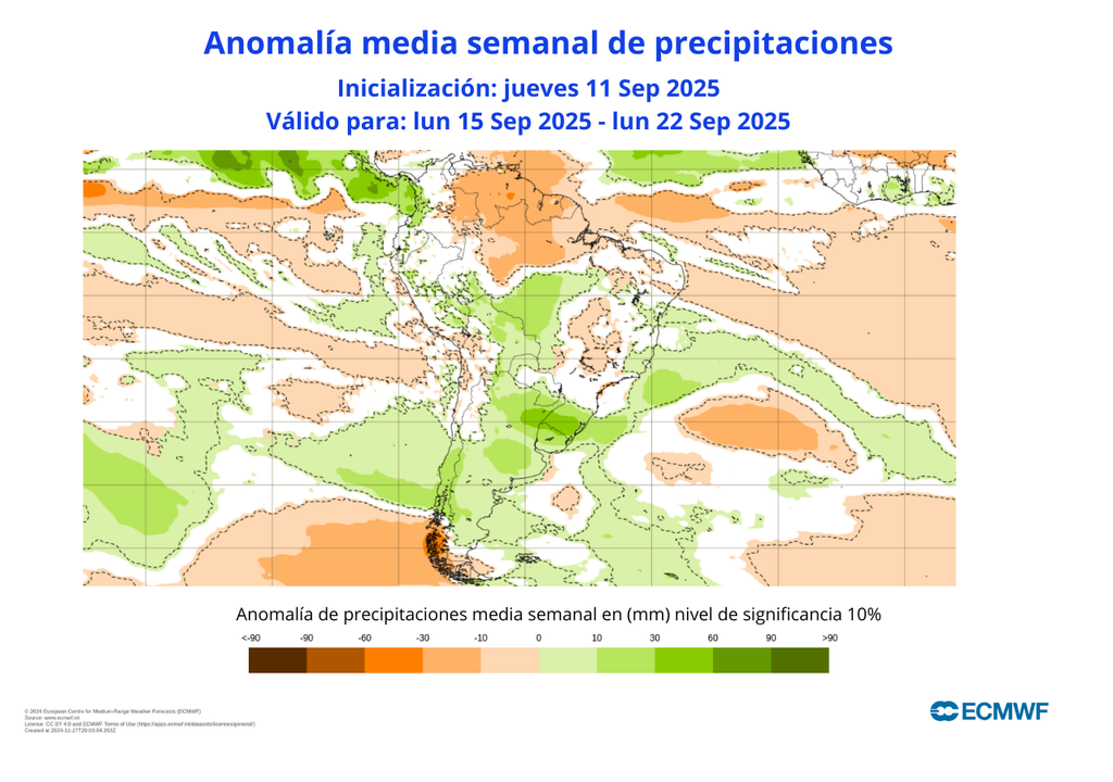 Anomalía precipitaciones