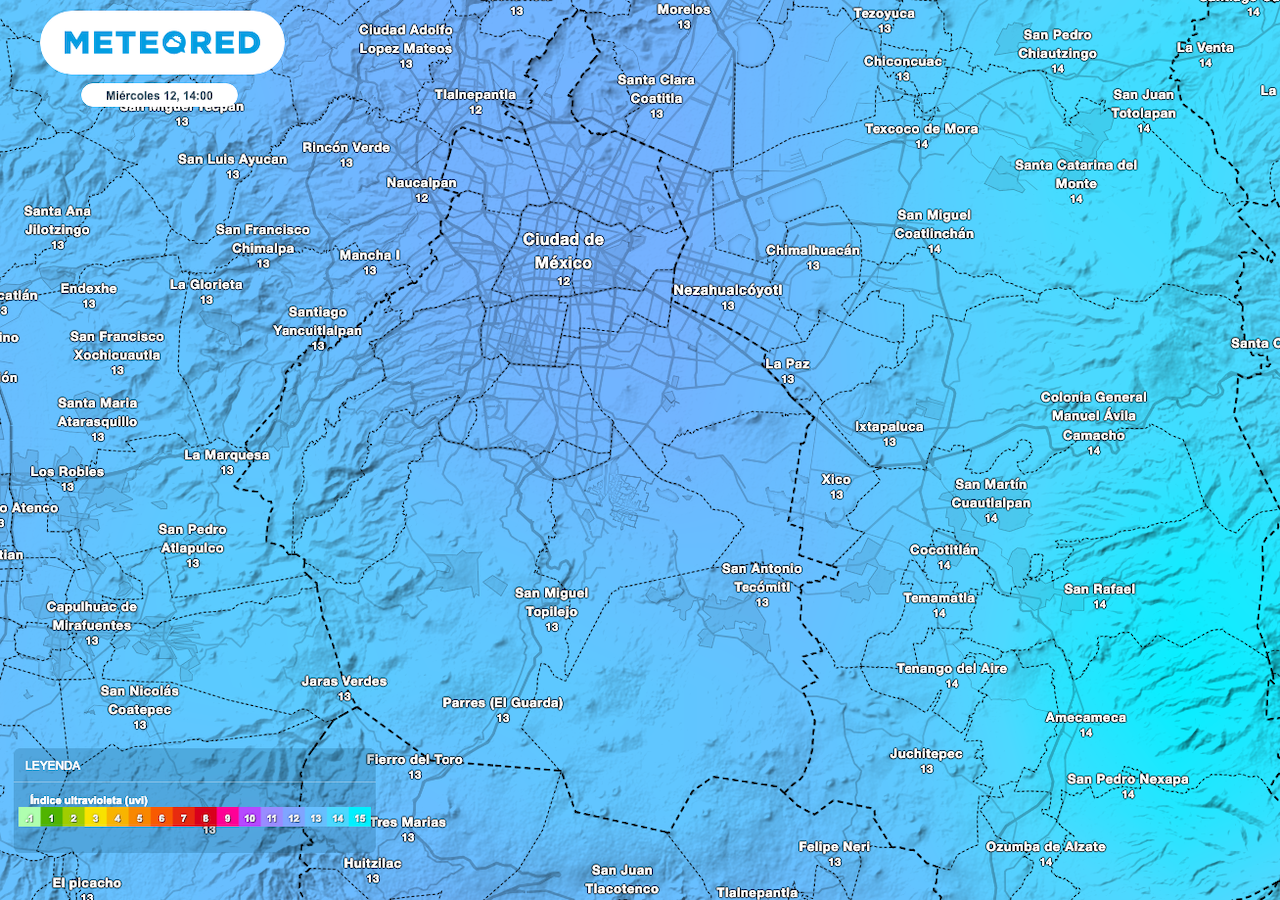 La hora de mayor presencia de rayos ultravioleta será entre las 11 am y 15 pm del día.