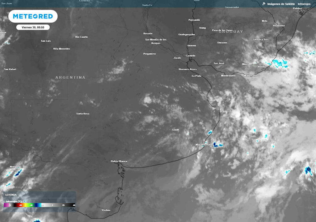 Tiempo calor Buenos Aires AMBA pronóstico clima Viernes inestable en el este de la provincia de Buenos Aires.