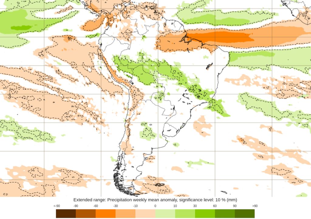 Previsão de anomalia de chuvas no período do Carnaval