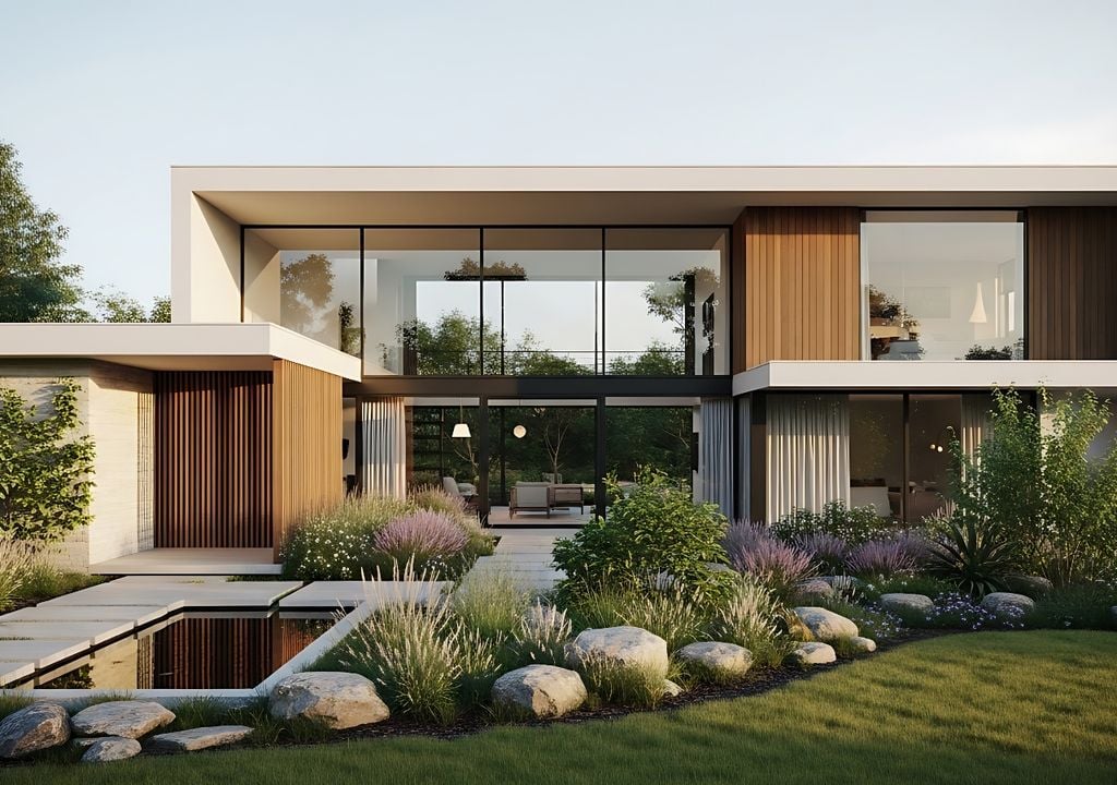 Un jardín bien pensado se reconoce en los detalles: orden, repetición y espacios que respiran.