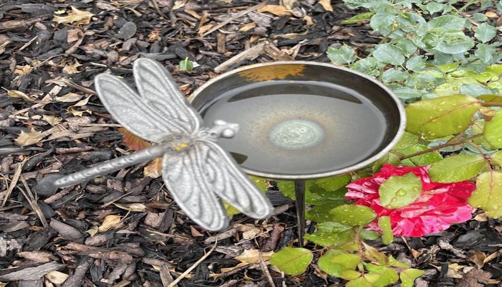 Gracias a unos soportes metálicos o de cobre unidos al recipiente, es posible colocar estos bebederos en cualquier maceta, arriate o zona destacada del jardín.