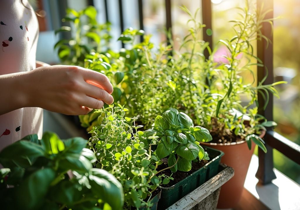 Macetas ordenadas y orientación adecuada: la base de una huerta urbana saludable.