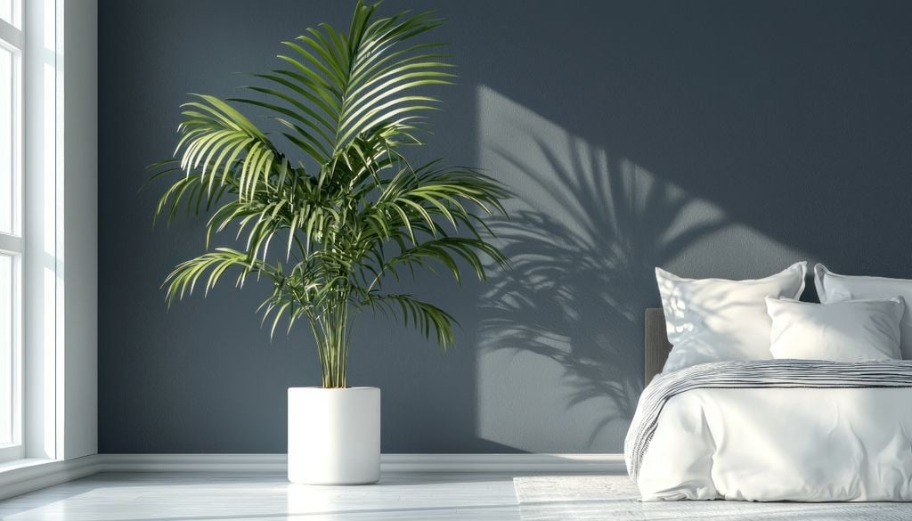 La kentia aporta elegancia y movimiento sin recargar el ambiente.