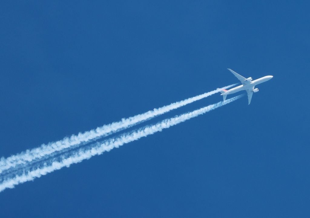 Aviones vuelos estelas de condensación calentamiento global