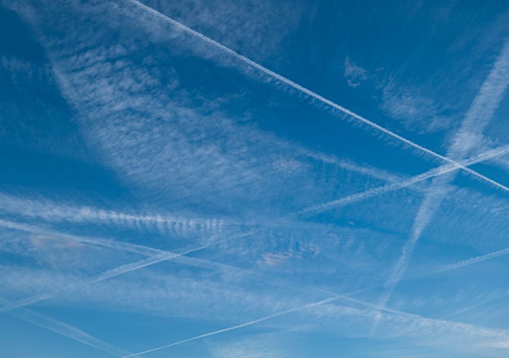 Aviones vuelos estelas de condensación calentamiento global