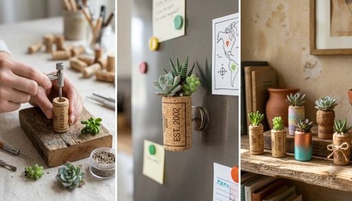 C&oacute;mo reutilizar los corchos para crear mini macetas para tus suculentas