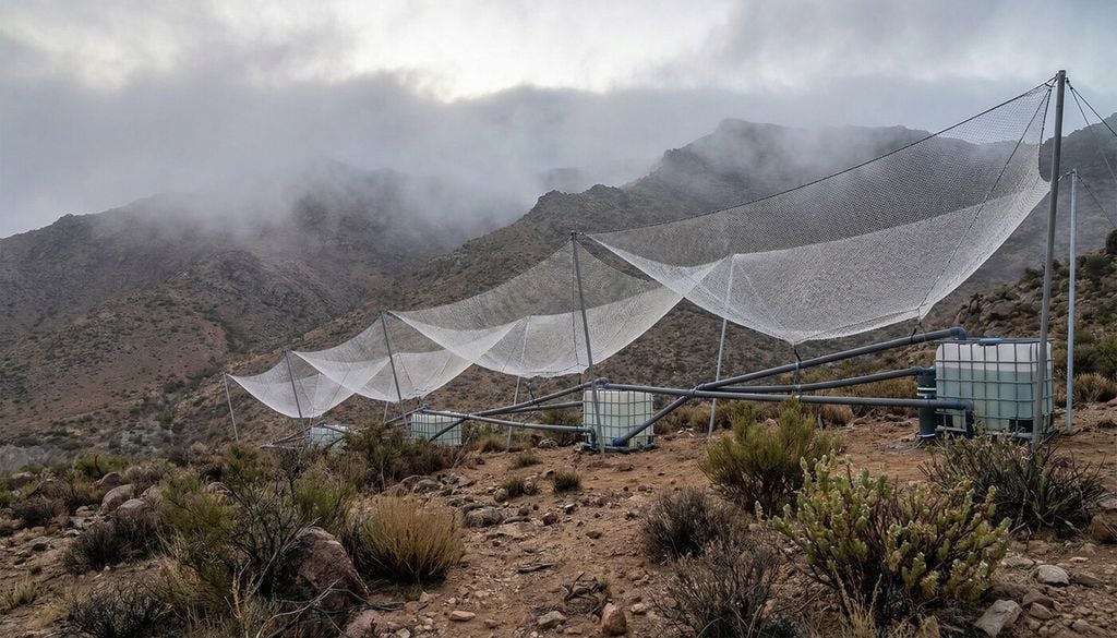 La captación de agua desde la niebla hoy se estudia como alternativa frente a la escasez hídrica en zonas áridas.