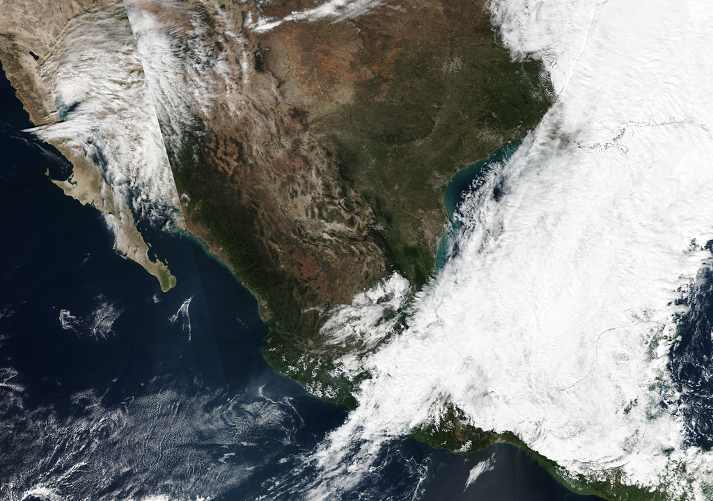 Imagen de satélite. EOSDIS NASA