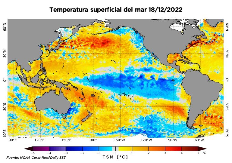 anomalía de temperatura superficial del mar anomalía de temperatura superficial del mar
