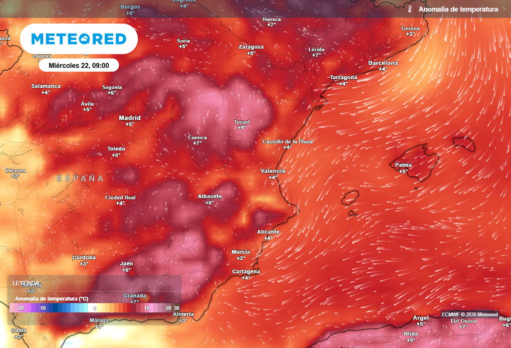Las mínimas de estas semanas están siendo anormalmente altas a orillas de un Mediterráneo que alcanza los 30 ºC.