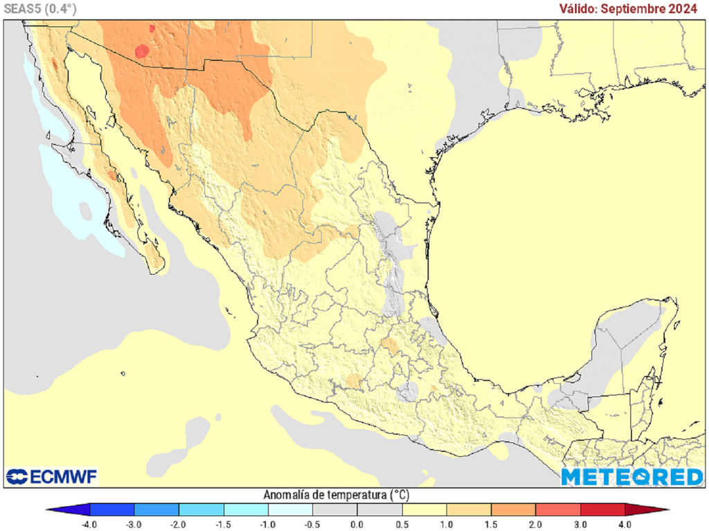Anomalía mensual de temperaturas Anomalía mensual de temperaturas