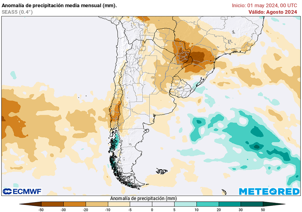 Lluvia, Anomalía, Acumulados, Argentina, Pronostico, Clima, Invierno