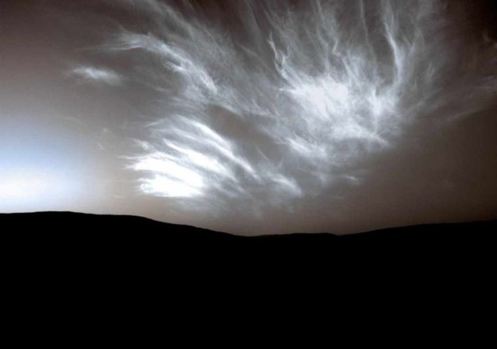 Nubes Marte NASA Astronomía
