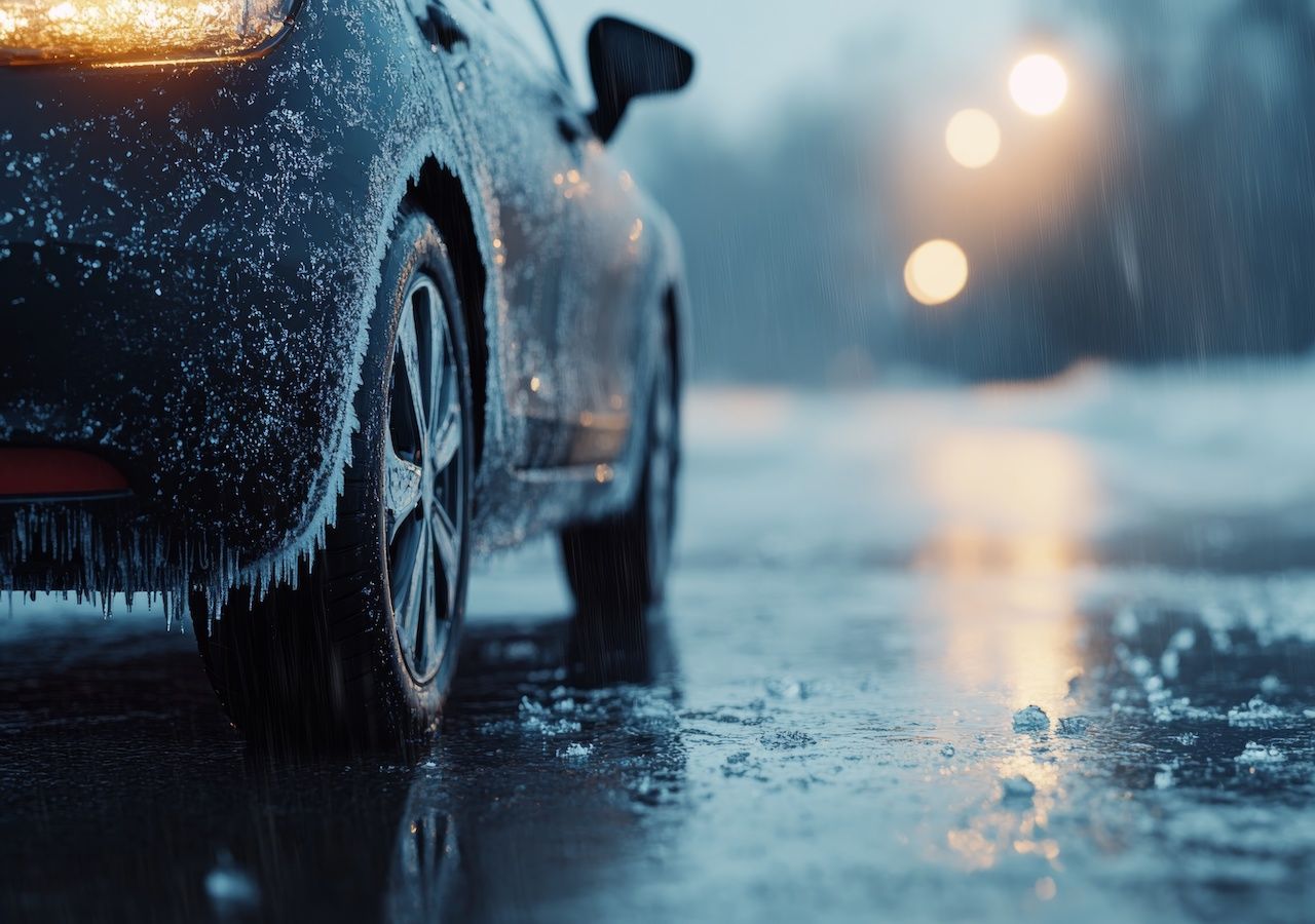 El hielo puede crear zonas resbaladizas en las carreteras, lo que hace que los conductores pierdan el control de sus vehículos sin previo aviso.