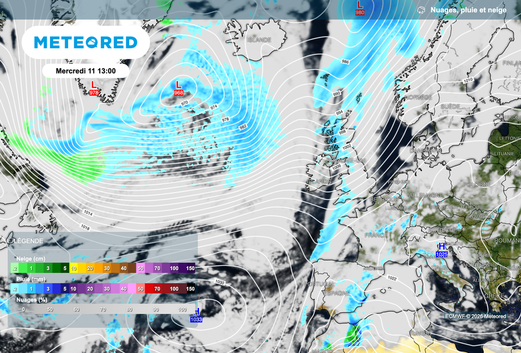 Vers un profond changement de temps en fin de semaine prochaine avec le retour des dépressions en provenance de l'Atlantique.