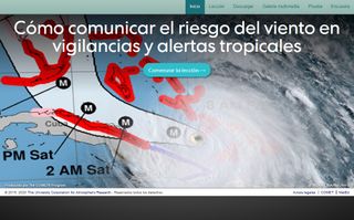 Comunicar el riesgo del viento en vigilancias y alertas tropicales