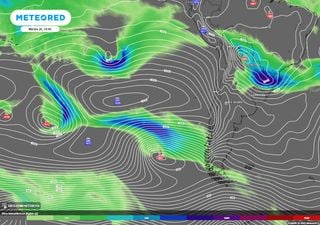 Con categoría 1 a 2 llegara el penúltimo río atmosférico de septiembre a Chile