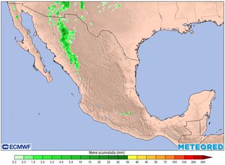 Condiciones de tiempo invernal, con lluvias y nieve, se prevén nuevamente para el Norte del país