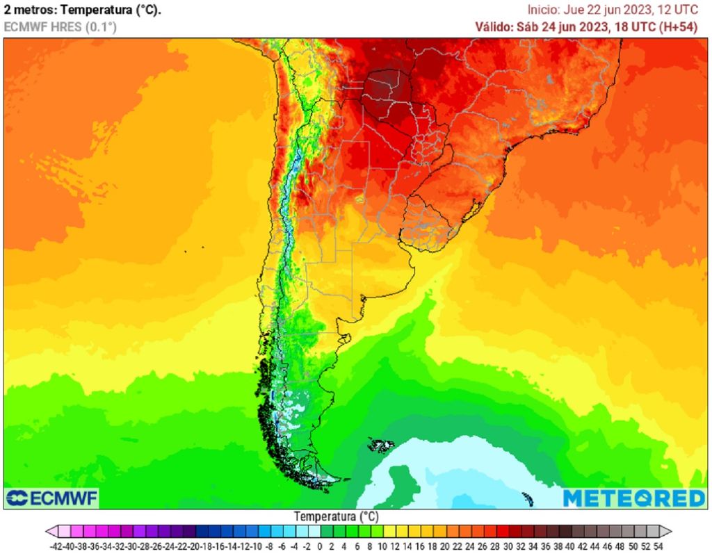 pronóstico temperatura ECMWF pronóstico temperatura ECMWF
