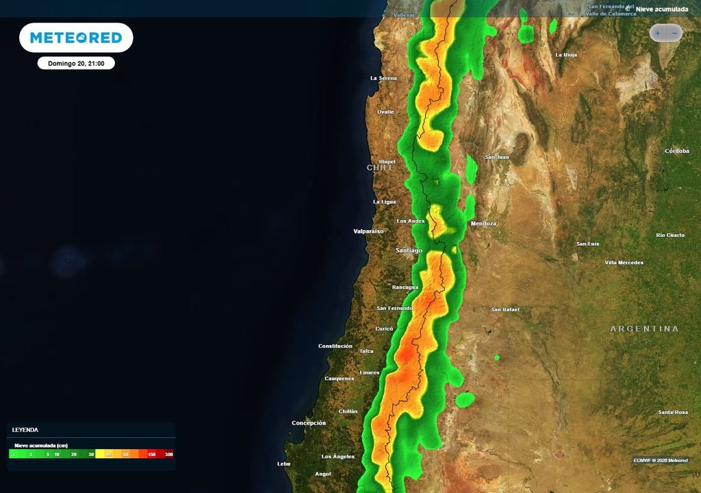Estas Fiestas Patrias, la cordillera del centro sur podría recibir cerca de 1 metro de nieve nueva.
