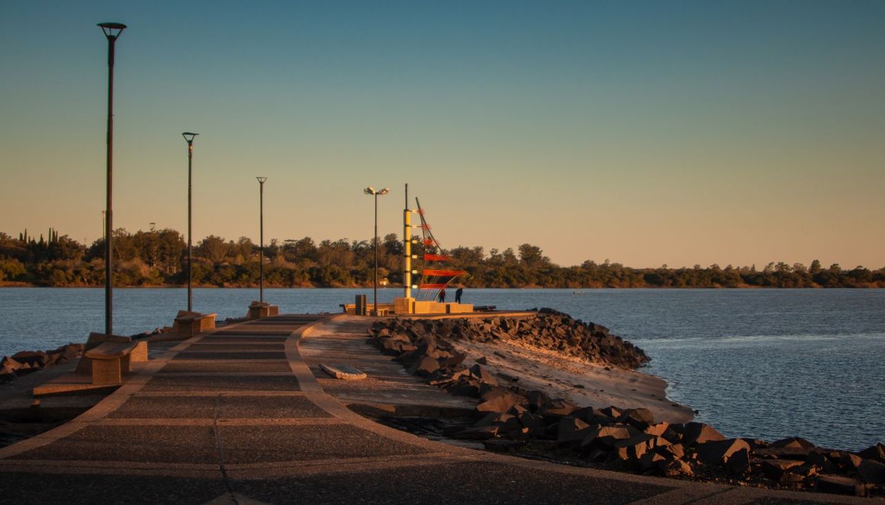 Costanera de Concordia, a orillas del río Uruguay