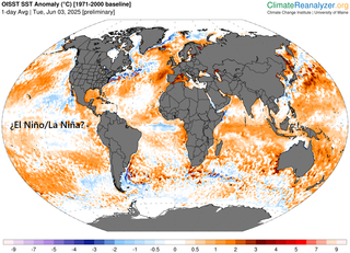 Actualización de las condiciones de El Niño/La Niña a 5 de junio de 2025 por la OMM