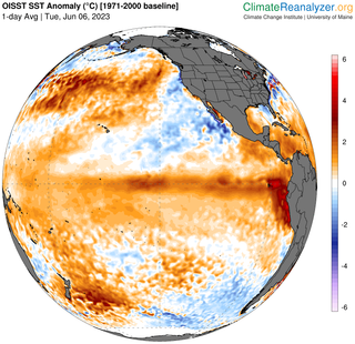 Las condiciones del fenómeno de El Niño están presentes y se espera su fortalecimiento