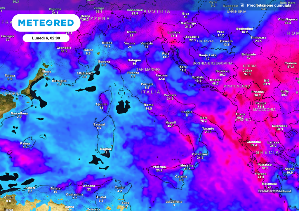 Precipitazione cumulata