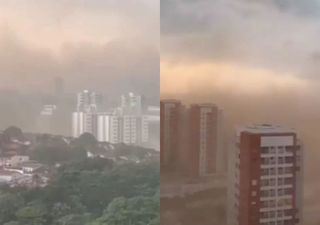Impresionante tormenta de arena en Brasil 'devora' edificios en la capital de Amazonas ¡Mira las imágenes y videos!