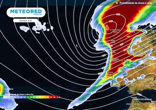 Confirmado: ciclone extratropical Kirk deixará poderoso temporal de chuva, vento e mar nestes 8 distritos de Portugal