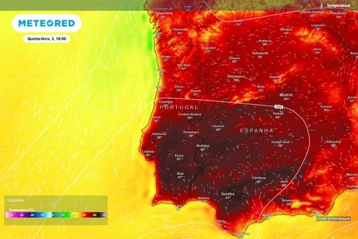 Confirmado o 'pico' do epis&oacute;dio de calor: quinta-feira, 3 de setembro, quatro cidades ir&atilde;o ultrapassar os 38 &ordm;C